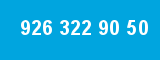 926 322 90 50 926 322 90 50